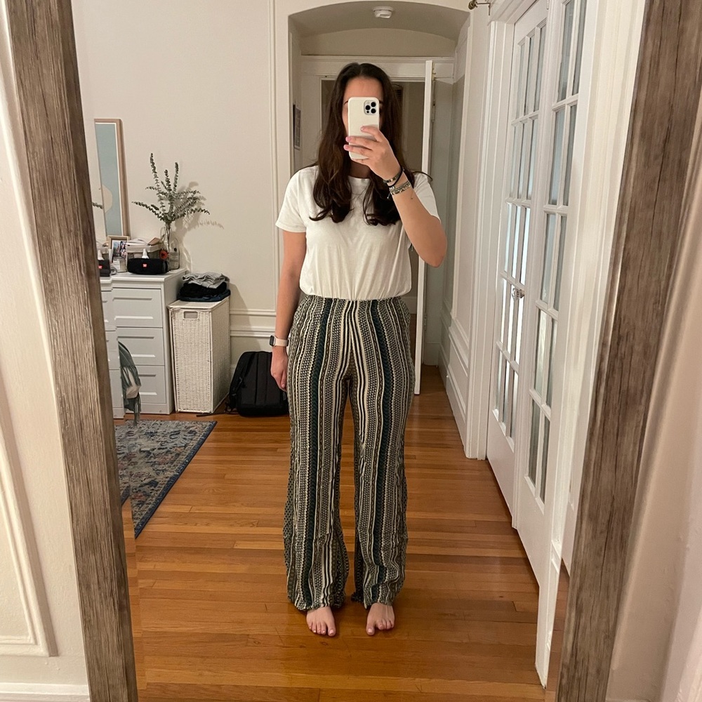 Striped green pants